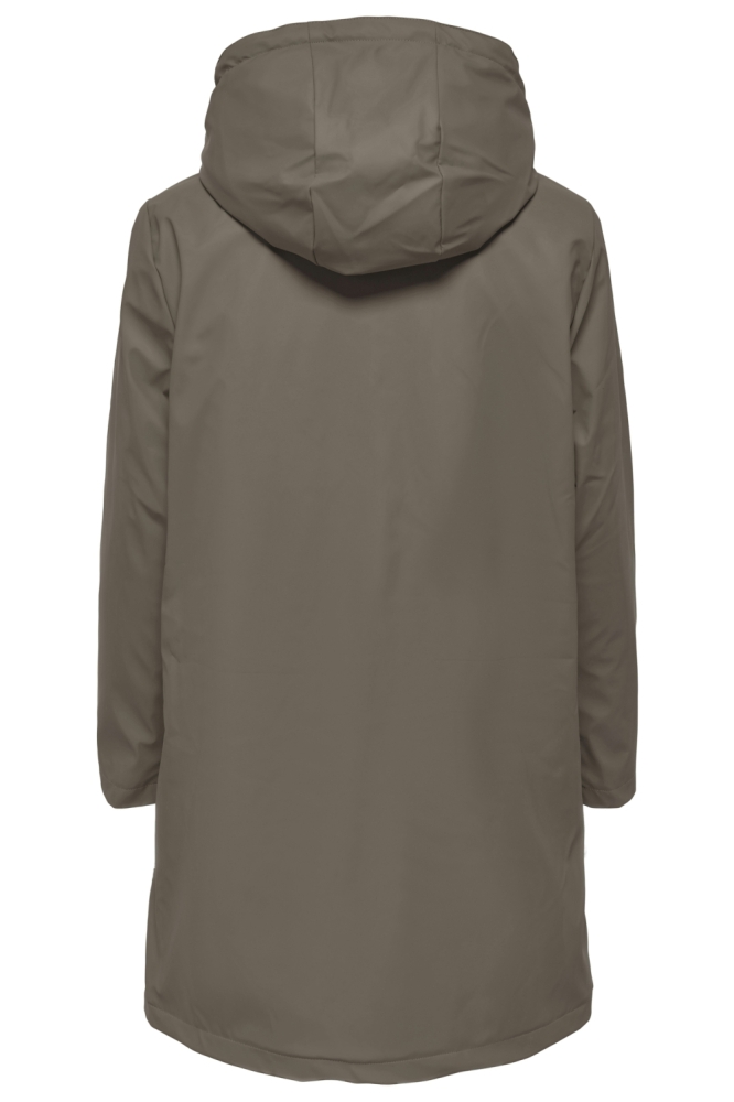 ONLSALLY RAINCOAT OTW NOOS 15206116 WALNUT/BLACK TEDDY